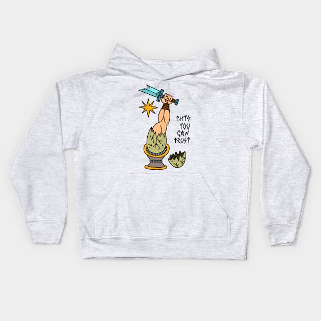 This you can trust Kids Hoodie by Ninja Tiger Magic Bringer